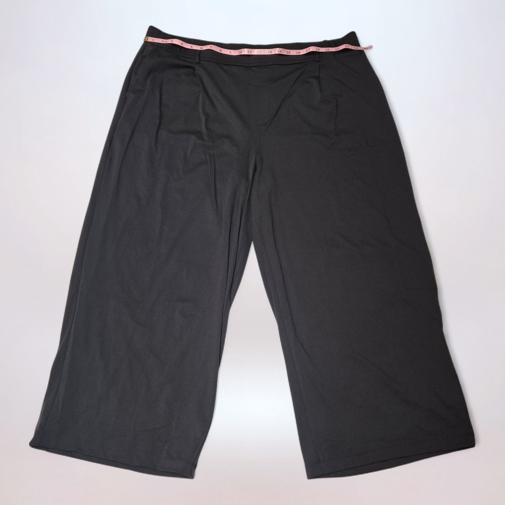 Halara Flex High Waisted Pocket Straight Leg Black Work Pants - Picture 3 of 5